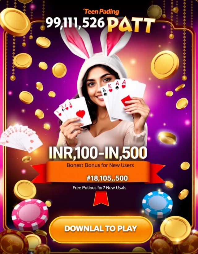 Teen Patti Real Cash Bonus Banner